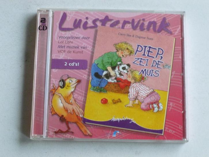 Piep, zei de muis - Carry Slee (2 CD Luisterboek), Cd's en Dvd's, Cd's | Nederlandstalig, Zo goed als nieuw, Verzenden