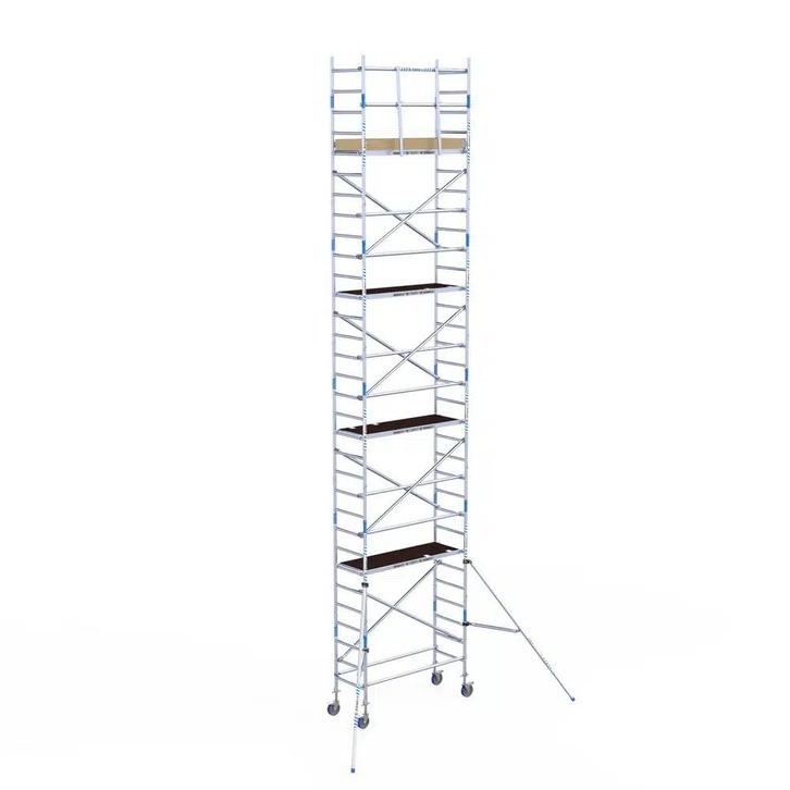 ALX rolsteiger 75 x 10,2m WH met voorloopleuning, Doe-het-zelf en Verbouw, Steigers, Rolsteiger of Kamersteiger, Nieuw, 5 meter of hoger