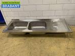 RVS Spoelblad Dubbele spoelbakken 200 x 70 cm Horeca, Ophalen of Verzenden, Nieuw zonder verpakking