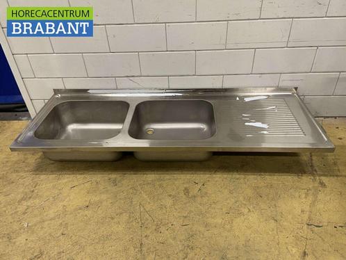 RVS Spoelblad Dubbele spoelbakken 200 x 70 cm Horeca, Zakelijke goederen, Horeca | Keukenapparatuur, Nieuw zonder verpakking, Ophalen of Verzenden