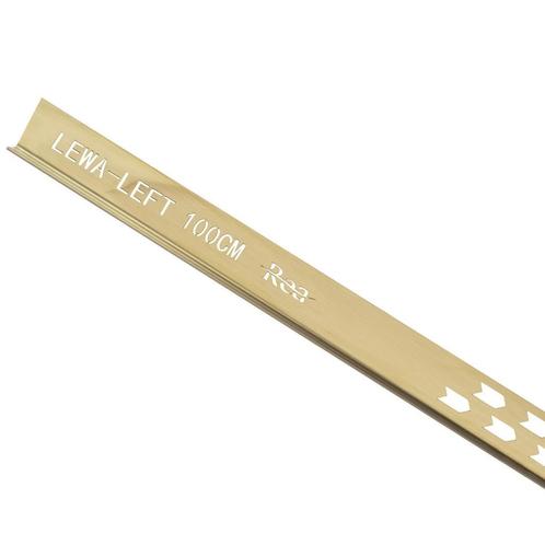 REA Douchestrip - Links - Geborsteld goud - 100 cm - Aanp..., Doe-het-zelf en Verbouw, Sanitair, Nieuw, Ophalen of Verzenden