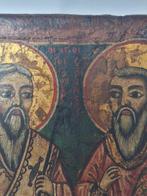 Icoon - Sint Gregorius en Sint Stylianos - Hout