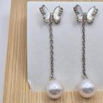 Zonder Minimumprijs - Hangoorbellen Zilver, Akoya, Sieraden, Tassen en Uiterlijk, Antieke sieraden