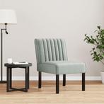 vidaXL Stoel fluweel lichtgrijs, Huis en Inrichting, Fauteuils, Verzenden, Nieuw
