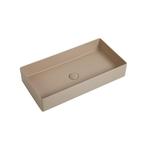 Wastafel Vincenza 70x36x13cm mat beige, Doe-het-zelf en Verbouw, Sanitair, Verzenden, Nieuw
