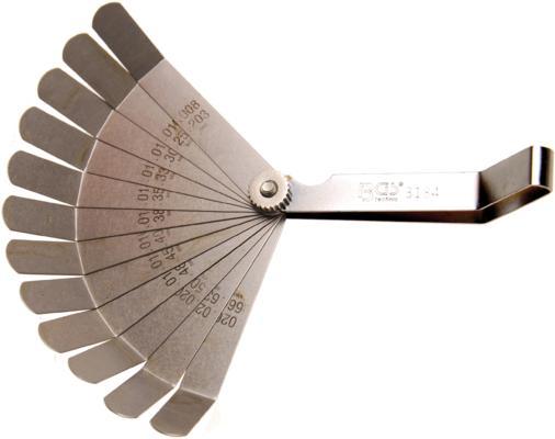 BGS technic Precisie voelermaten, gebogen | 12-bladen (3184), Auto-onderdelen, Klein materiaal, Nieuw, Ophalen of Verzenden