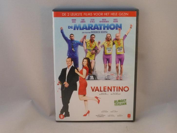 De Marathon / Valentino (2 DVD), Cd's en Dvd's, Dvd's | Klassiekers, Zo goed als nieuw, Verzenden