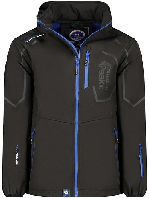 Canadian Peak Heren Softshell Jas Met Afneembare Capuchon, Kleding | Heren, Jassen | Zomer, Zwart, Nieuw, Verzenden