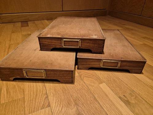 Dienblad - Hout - Bureaublad lades, Antiek en Kunst, Antiek | Wandborden en Tegels