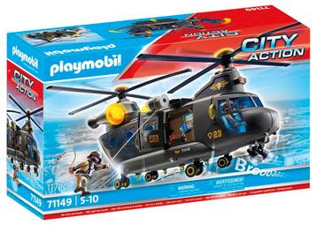 PLAYMOBIL 71149 SE Swat Politie Reddings Helikopter 117delig beschikbaar voor biedingen