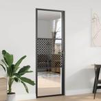 vidaXL Binnen Deur Zwart 76 x 201.5 cm Verstevigd glas,, Doe-het-zelf en Verbouw, Deuren en Horren, Verzenden, Nieuw