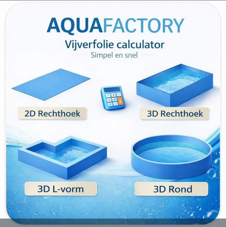3D Vijverzak Epdm 1,0 Goedkoopste van Nederland en België !!, Tuin en Terras, Vijvers, Nieuw, Verzenden