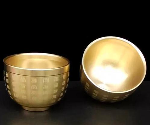 Goudkleurige Feng Shui Geluk Schaaltje, Huis en Inrichting, Woonaccessoires | Overige, Verzenden