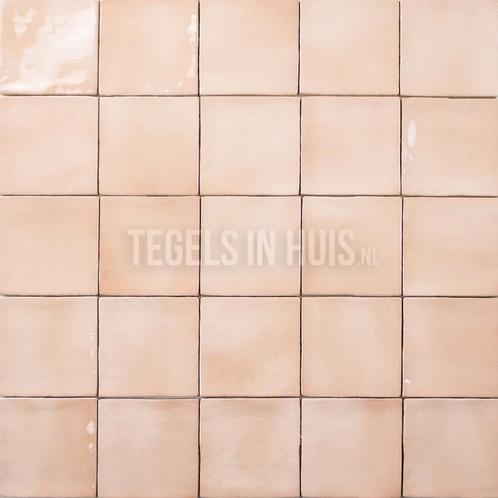 Equipe wandtegel manacor 10x10 blush roze glans handvorm, Doe-het-zelf en Verbouw, Tegels, Wandtegels, Nieuw, 10 m² of meer, Keramiek