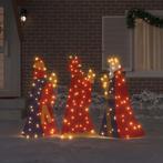 vidaXL 3 Wijze Mannen Kerstverlichting 3 pcs Warmwit 105 cm, Verzenden, Nieuw