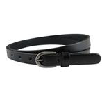 Landley Smalle Dames Riem - Leer - 2 cm - Zwart - 105, Verzenden, Zwart, Nieuw, 3 tot 5 cm