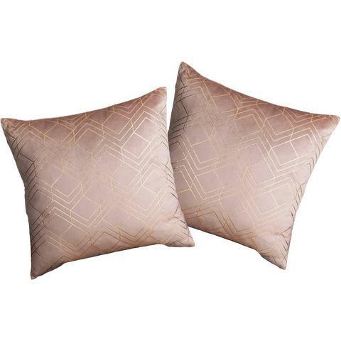 my home Sierkussen Velvet Foil Kussenovertrekken, set, Huis en Inrichting, Woonaccessoires | Plaids en Woondekens, Nieuw, Verzenden