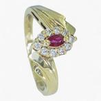 Zonder Minimumprijs - Ring - 14 karaat Geel goud, HRD -, Sieraden, Tassen en Uiterlijk, Ringen, Nieuw