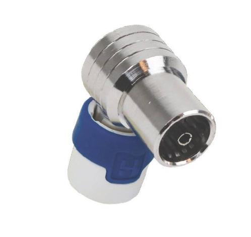 Hirschmann KOKWI 5 Push On IEC (Kabel Keur) female connector, Audio, Tv en Foto, Schotelantennes, (Schotel)antenne-accessoires