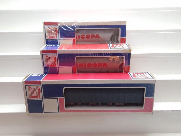 Jouef H0 - 6541/6752 - Modeltrein goederenwagon (3) - 3x, Hobby en Vrije tijd, Modeltreinen | H0