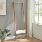 [en.casa] Bamboe kledingrek Iisalmi 156x50x57 cm houtkleurig, Nieuw, Verzenden