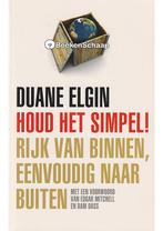 Houd het simpel Duane Elgin, Boeken, Verzenden, Gelezen