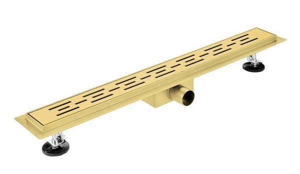 Douchegoot 80 cm geborsteld messing / goud, Doe-het-zelf en Verbouw, Sanitair, Douche, Nieuw, Ophalen of Verzenden
