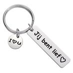 Fako Bijoux® - Sleutelhanger Jij Bent Lief - Cadeau -, Verzamelen, Verzenden, Nieuw