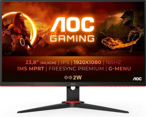 AOC G2 24G2SPAE - Full HD IPS Gaming Monitor - 165hz - G-Syn, Audio, Tv en Foto, Televisies, Zo goed als nieuw, Ophalen of Verzenden