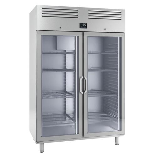 GGM Gastro | RVS koelkast Premium PLUS - GN 2/1 | KGI148T2G, Witgoed en Apparatuur, Koelkasten en IJskasten, 140 tot 160 cm, Nieuw