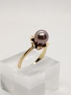 Ring - 18 karaat Geel goud Parel, Sieraden, Tassen en Uiterlijk, Ringen, Nieuw