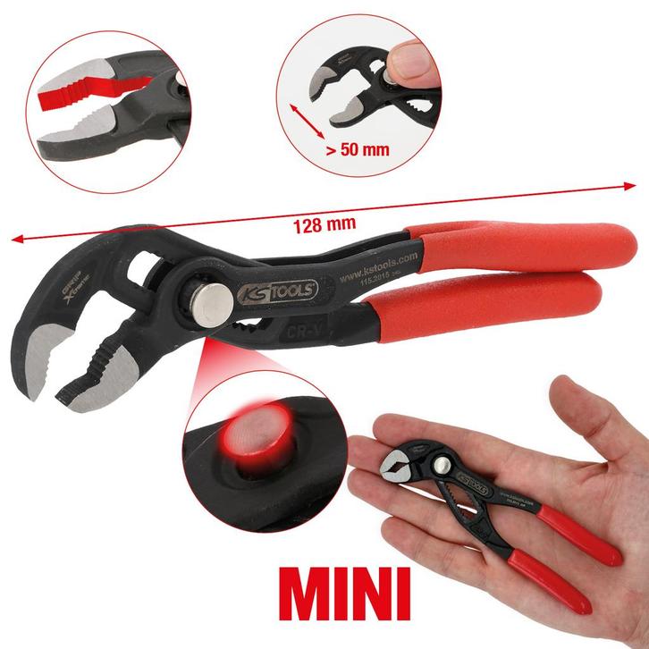 KS Tools Mini Waterpomptang 128mm, Auto diversen, Autogereedschap, Nieuw, Verzenden