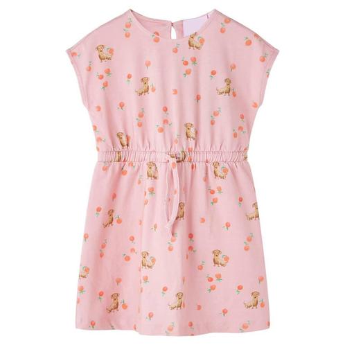 vidaXL Kinderjurk met trekkoord 116 lichtoranje, Kinderen en Baby's, Kinderkleding | Overige, Nieuw, Verzenden