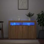 vidaXL Dressoir met LED-verlichting 115,5x30x75 cm sonoma, Huis en Inrichting, Kasten | Dressoirs, 100 tot 150 cm, Verzenden, Nieuw