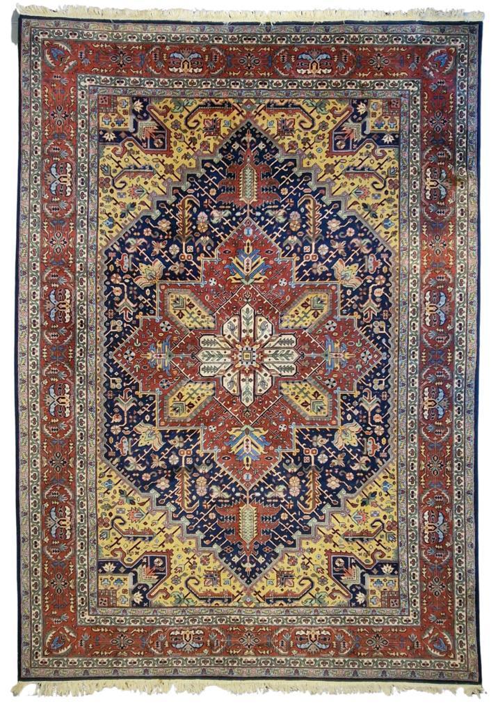 Groot Perzisch tapijt Heriz 360x250 wollen vloerkleed, Huis en Inrichting, Stoffering | Tapijten en Kleden, 200 cm of meer, 200 cm of meer