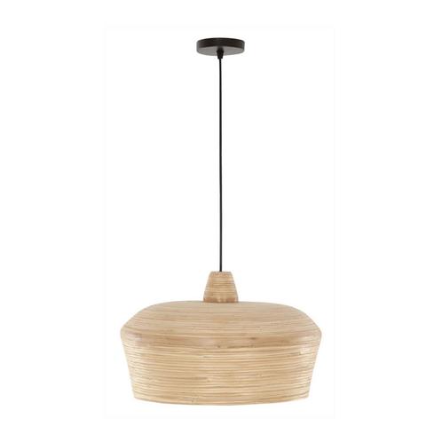*WOONWINKEL* Must Living Kuala Lumpur Bamboe Hanglamp 40 Cm, Huis en Inrichting, Lampen | Hanglampen, Nieuw, Verzenden