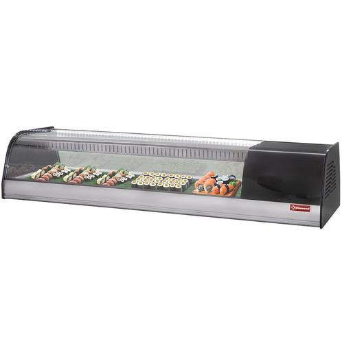Diamond Sushivitrine | RVS/Zwart | -1°C/+4°C | Statisch | LE, Witgoed en Apparatuur, Koelkasten en IJskasten, Ophalen of Verzenden