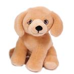 Eco Knuffel Puppie Hond Beige Retreiver - Geborduurde Ogen -, Ophalen of Verzenden, Nieuw