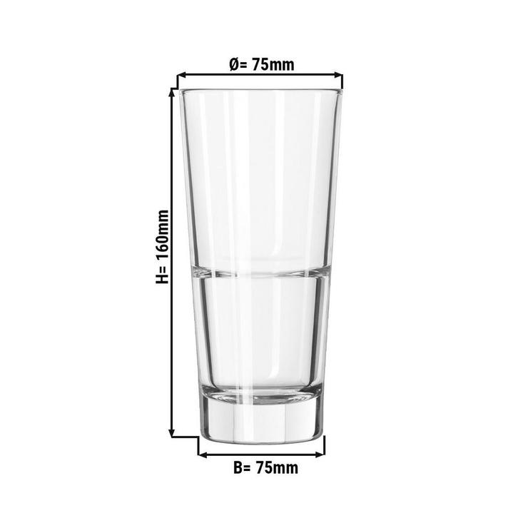 GGM Gastro | (12 stuks) Longdrinkglas - GILDE - 355 ml - |, Huis en Inrichting, Keuken | Servies, Effen, Nieuw, Glas of Glazen