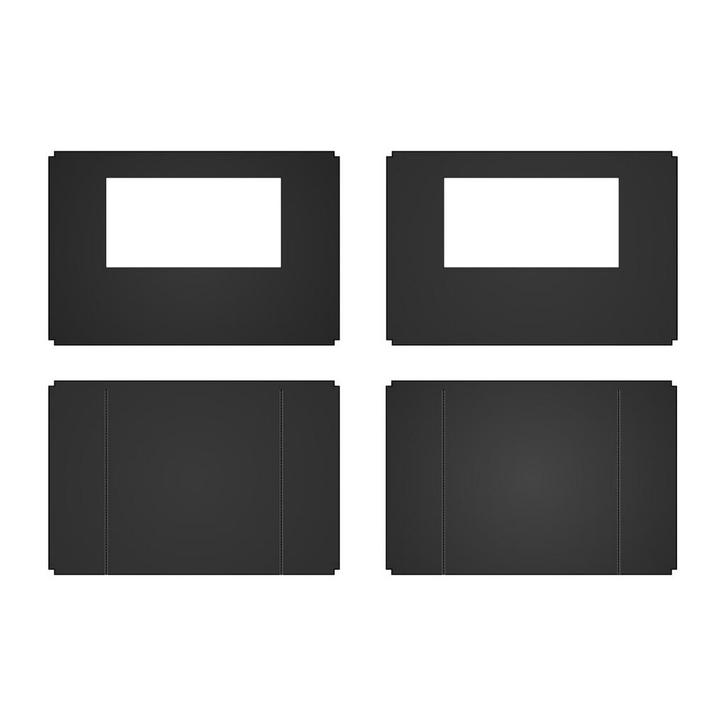 Zijwandenset voor Easy up 3×3 m Heavy duty Zwart, Tuin en Terras, Partytenten, Nieuw, Verzenden