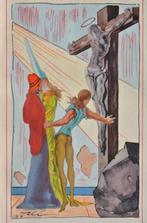 Salvador Dali (1904-1989) - La bénédiction du Christ, Antiek en Kunst