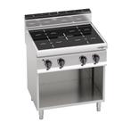 GGM Gastro | Inductiekookplaat - 14 kW - 4 kookplaten |, Verzenden, Nieuw in verpakking, Fornuis, Frituur en Grillen