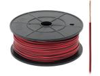 FLRY -B kabel - 1x 0,75mm - Rood/Zwart - Per meter, Doe-het-zelf en Verbouw, Elektra en Kabels, Ophalen of Verzenden, Nieuw, Kabel of Snoer