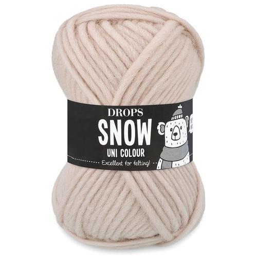 DROPS Snow Uni Colour - 102 marshmallow - Wol Garen, Hobby en Vrije tijd, Breien en Haken, Ophalen of Verzenden