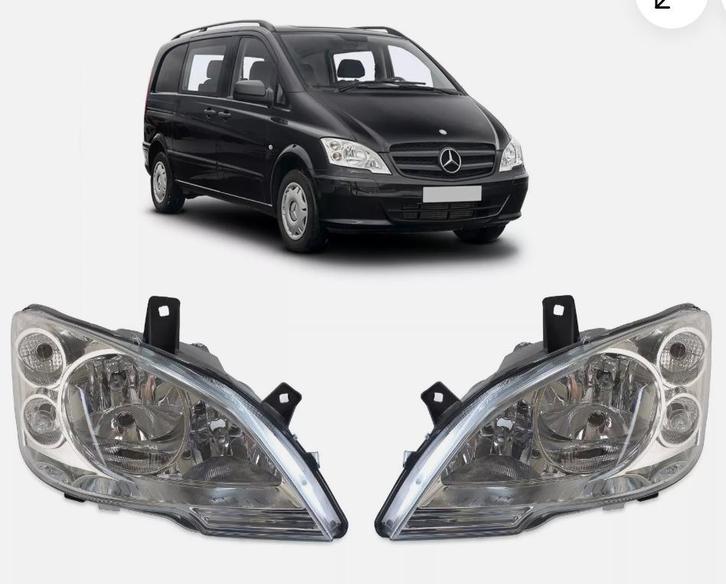 Mercedes Vito kolamp Mercedes W639 koplamp Mercedes Viano, Auto-onderdelen, Verlichting, Nieuw, Mercedes-Benz, Ophalen of Verzenden