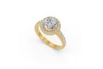 Ring - 14 karaat Geel goud - 2.10ct. tw. Diamant (Lab-grown), Nieuw