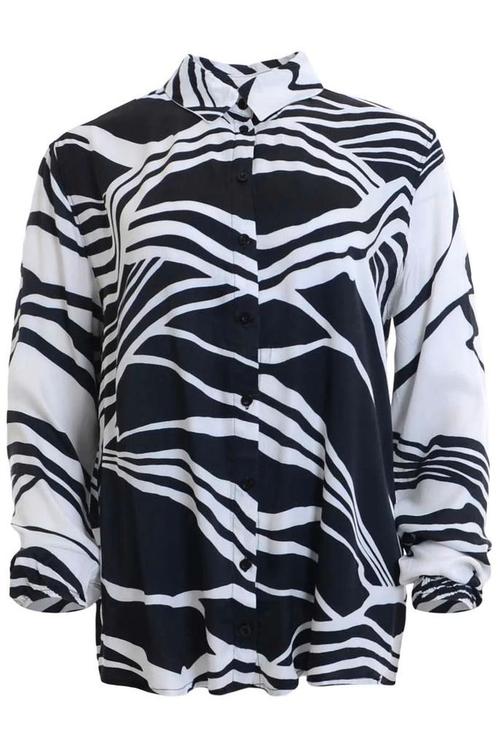 -50% Maicazz  Maicazz Fenna blouse  maat XL, Kleding | Dames, Blouses en Tunieken, Zwart, Nieuw, Verzenden