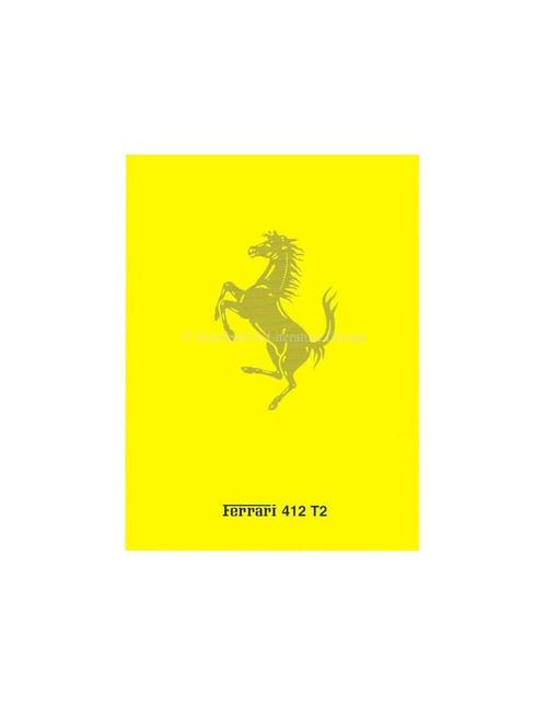 1995 FERRARI 412 T2 BROCHURE ITALIAANS 938/95, Boeken, Auto's | Folders en Tijdschriften, Ferrari