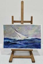 Jean Claude (XX) - NO RESERVE - Naviguer dans la tempête, Antiek en Kunst, Kunst | Schilderijen | Klassiek