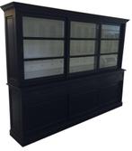 Buffetkast zwart Haastrecht 300cm, Huis en Inrichting, Kasten | Buffetkasten, Ophalen of Verzenden, Nieuw